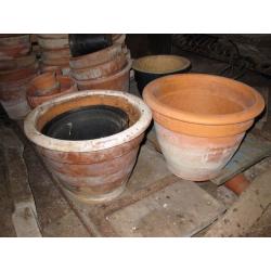 Flower Pots, seed trays and mini plastic tunnel.