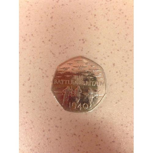 Collectible Rare Batlle of britain 50p