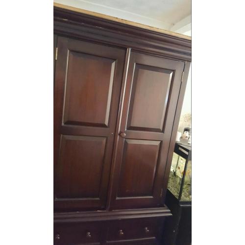 Beautiful solid mahogany wardrobe.