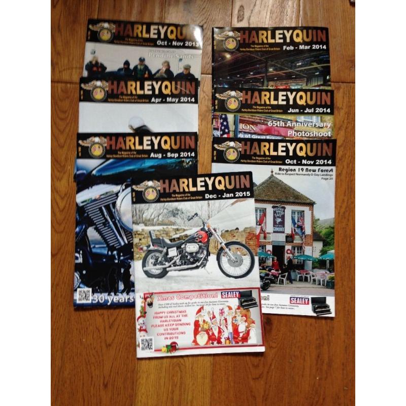 Harleyquin Magazines - Harley Davidson Riders Club - UK - Job Lot