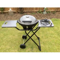 ELECTRIC BBQ (FIRE MOUNTAIN) COOK OUTSIDE OR INSIDE.
