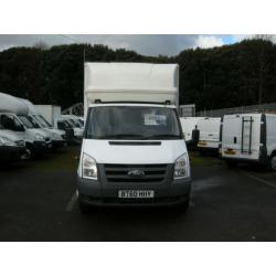 2010/60 FORD TRANSIT T350 115 EF LWB DRW GRP RWD LUTON WITH TAIL LIFT DIESEL VAN