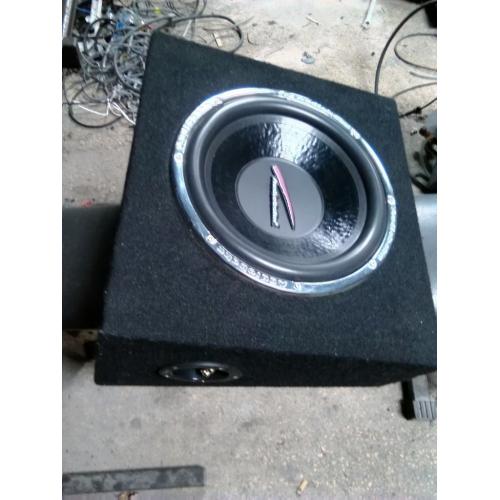 Audiobahn sub and box