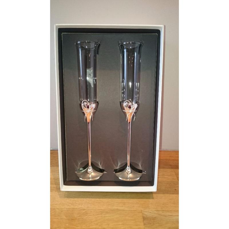 Champagne flutes from Vera Wang