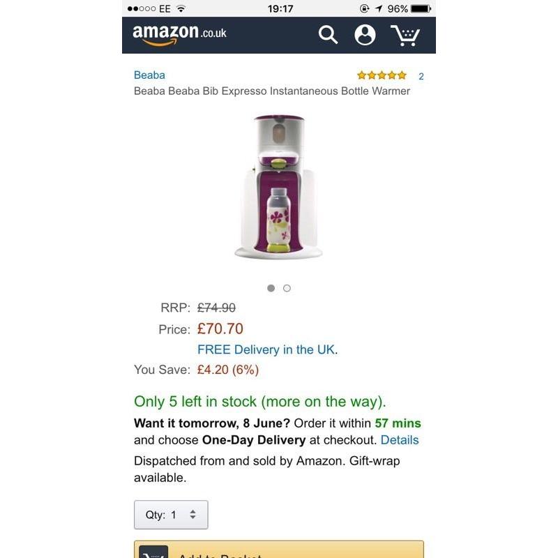 Beaba bottle maker & steriliser