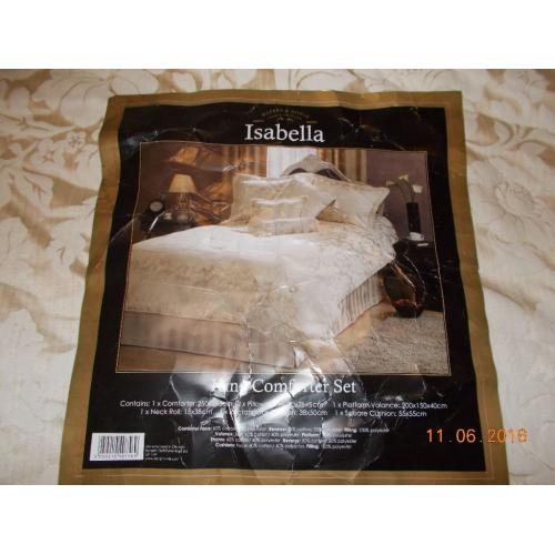 King Comforter Set( Isabella) incl Comforter/Valance/Cushions/Pillow shams