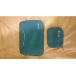 COODIO Laptop Case, Blue, never used. 15", charger holder.