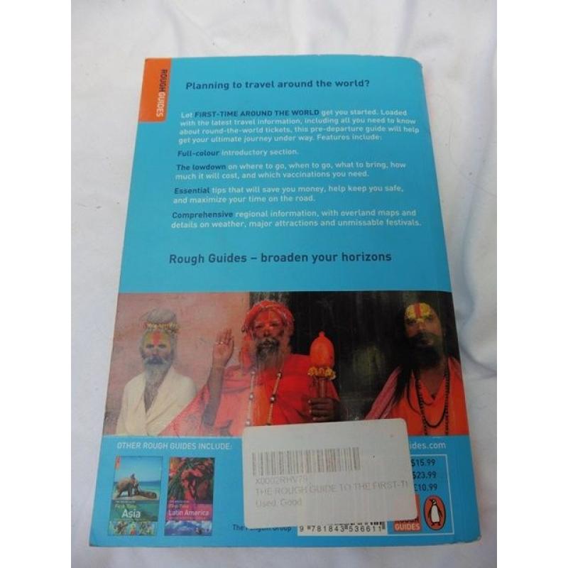 Rough Guide First Time Round the world budget travel book can send