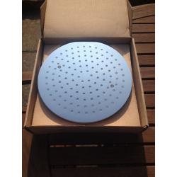 Large rain Shower Head 250mm, Crosswater , brand new in box, with pipe.