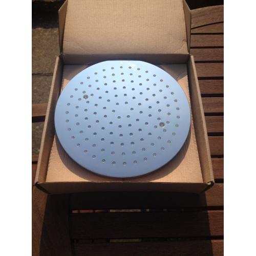 Large rain Shower Head 250mm, Crosswater , brand new in box, with pipe.