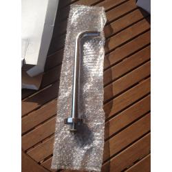 Large rain Shower Head 250mm, Crosswater , brand new in box, with pipe.