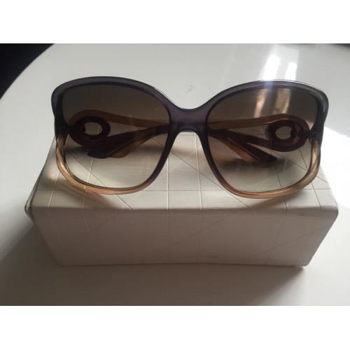 Dior brown and purple sunglasses