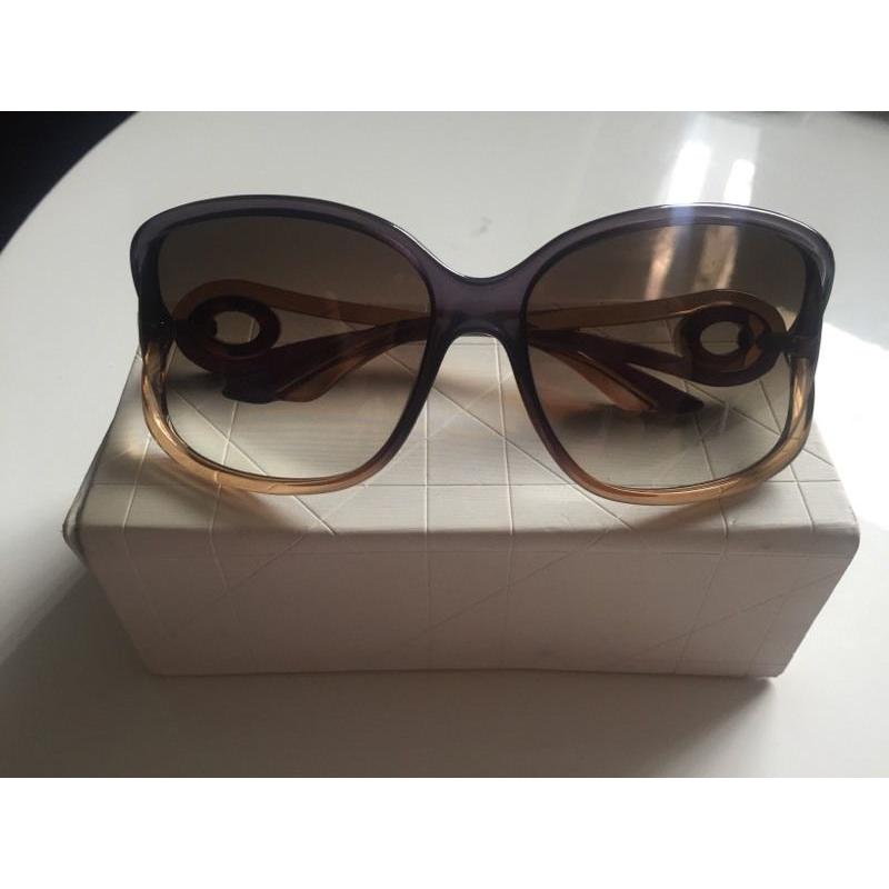 Dior brown and purple sunglasses