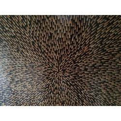 STUNNING HAND MADE TRIPPY BAMBOO WALL ART