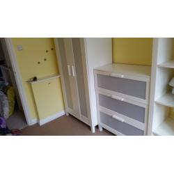 Ikea wardrobe & matching drawers