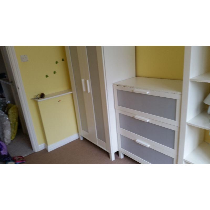 Ikea wardrobe & matching drawers