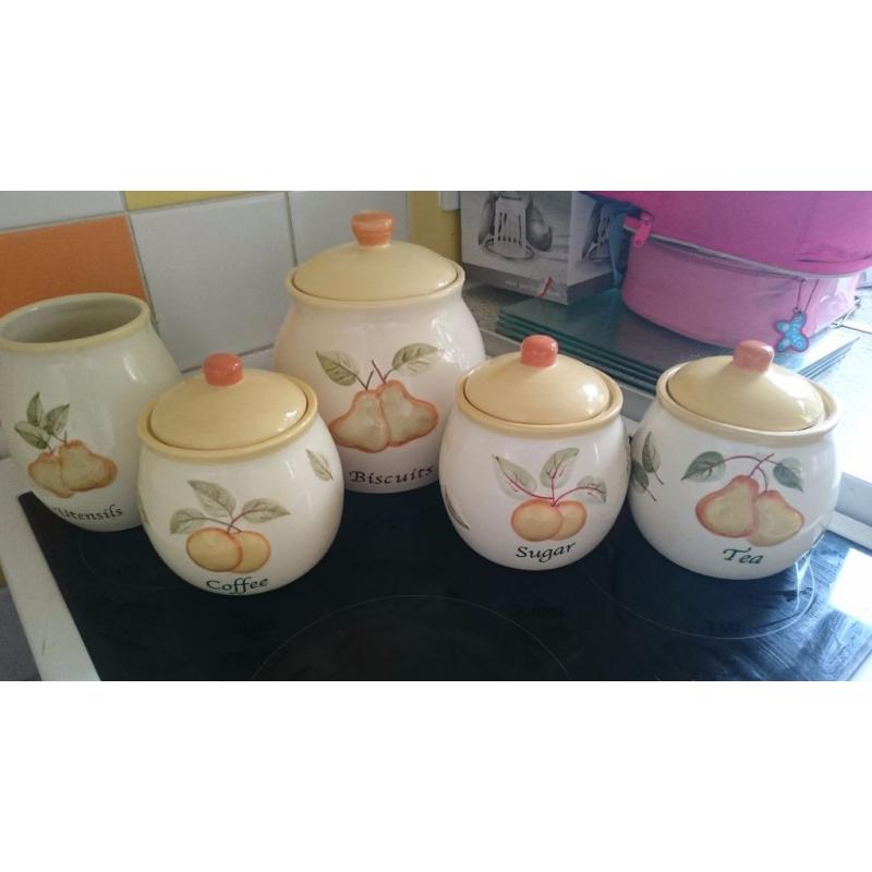 Kitchen set tea coffee sugar