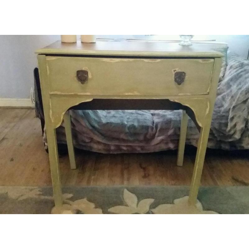 Shabby chic solid oak vintage dressing table