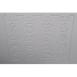 Hotpoint RZAV21 Iced Diamond upright freezer.