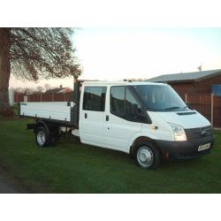 Ford Transit double cab tipper 125 t350 LWB