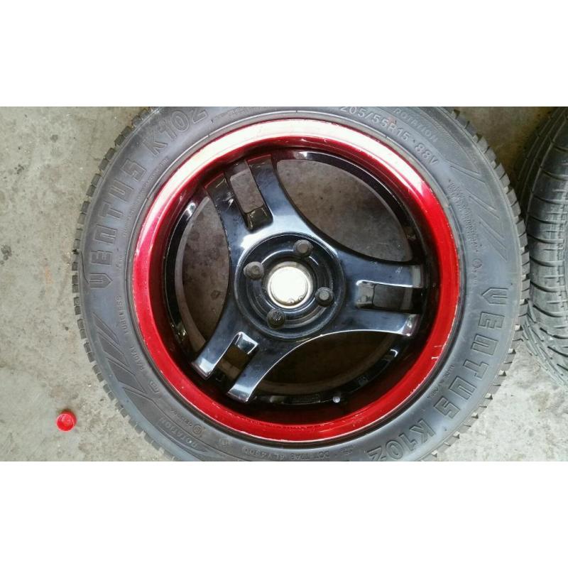 Advan SA3R 4X100 15X6.5 alloys wheels