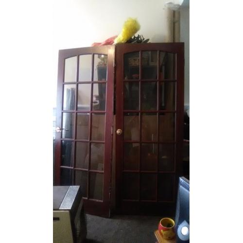 Internal woodand glass doors
