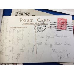 Job Lot Of Antique / Vintage Pre-War and Post War Postcards - 39 Postcards Most With Stamps- UNUSUAL