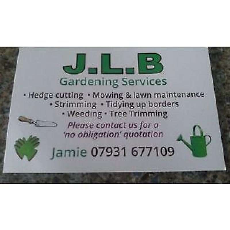 Gardener looking for work.
