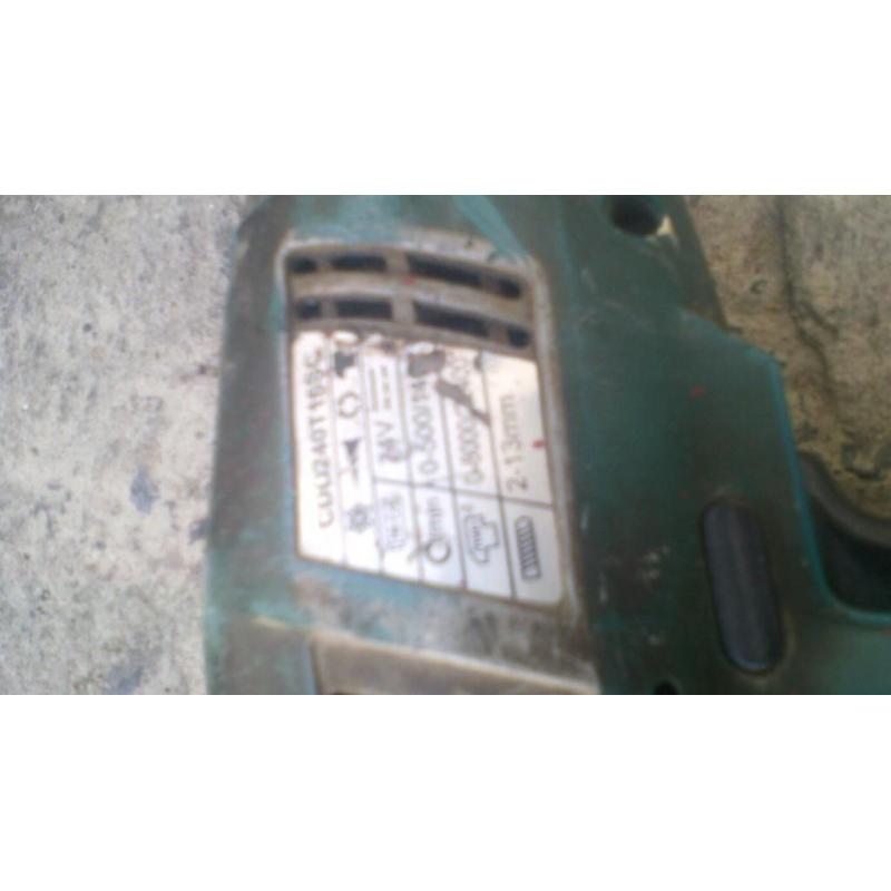 Makita cordless drill faulty.