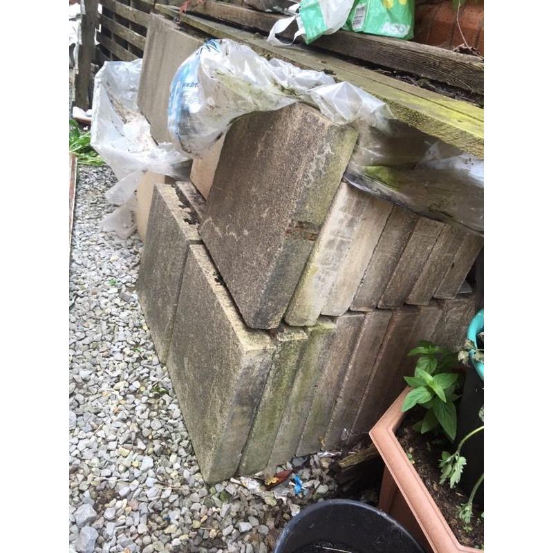 Patio slabs new and unused