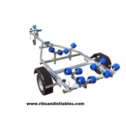 Brand new 350kg trailer for rib rigid inflatable, sailing, power boat. 24 months warranty inc VAT