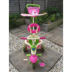 TRICYCLE, Smartrike Safari 4-in-1 Tricycle- Pink,Green and Cream (10-36 months), girls