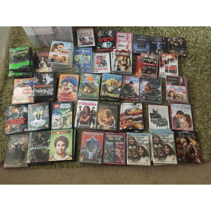 JOBLOT OF 89 BRAND NEW DVD'S