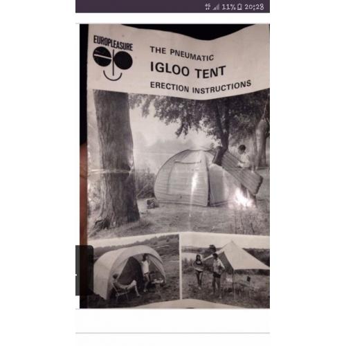 1960 rare tent for life takes 4 mins Inflate !