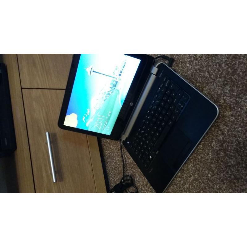 HP silver pavillion mini laptop