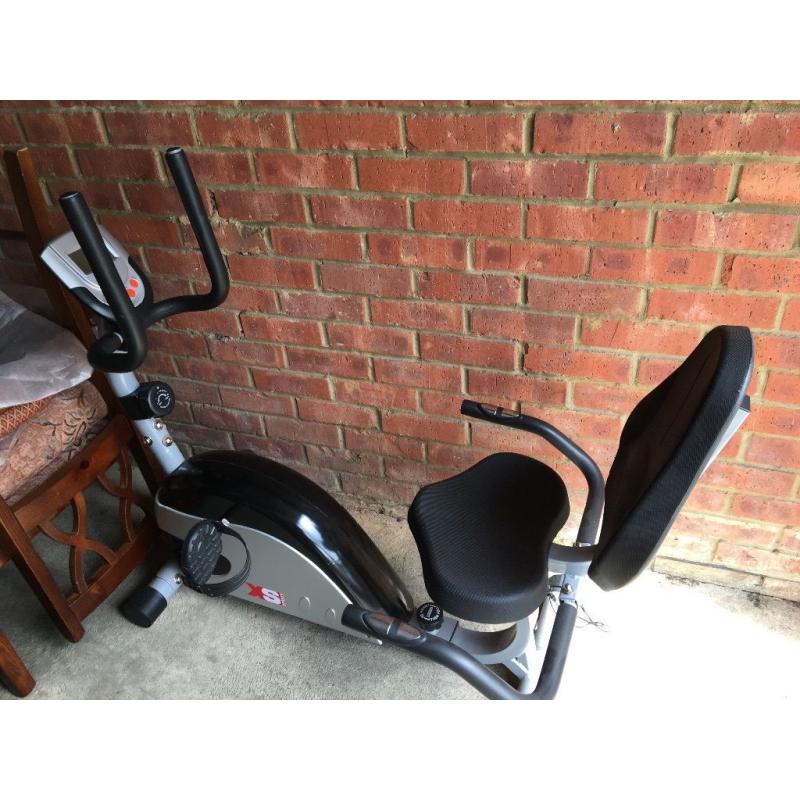 Recumbent exercise bike as new bought and not used
