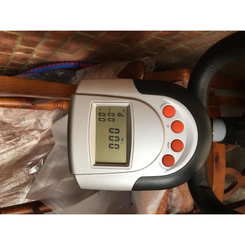 Recumbent exercise bike as new bought and not used