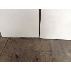 3 Fire Doors with handles 27in x 76in. One at 27x73 and half in