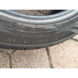 Two 225/45/17 Kumho tyres for sale