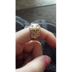 9ct gold belt ring