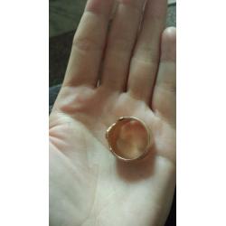9ct gold belt ring