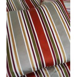 Pair of Excellent Quality Striped Curtains and match cushions