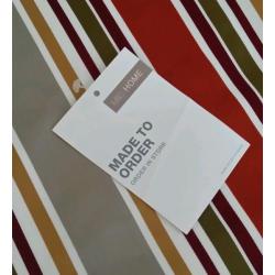 Pair of Excellent Quality Striped Curtains and match cushions