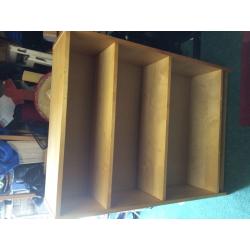 Pine effect book case