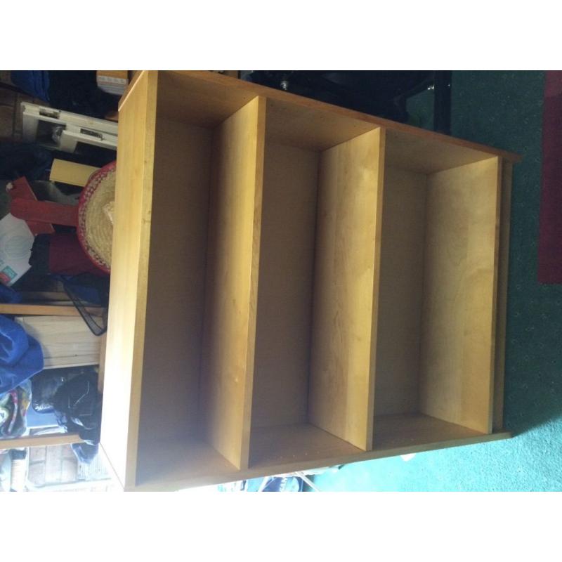 Pine effect book case