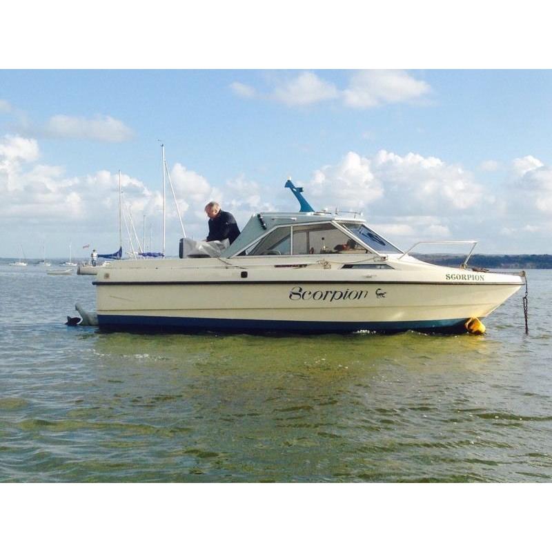 Skagerak 21 motor boat new 200hp Diesel engine volvo out drive