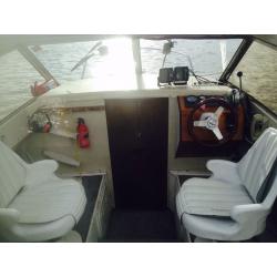 Skagerak 21 motor boat new 200hp Diesel engine volvo out drive