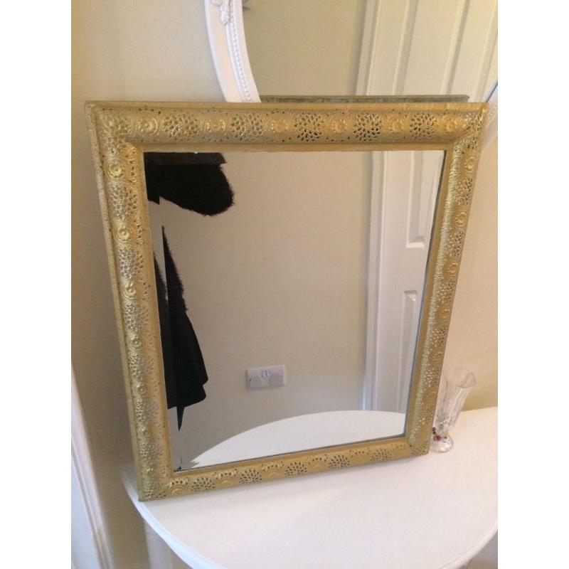 Vintage gold mirror