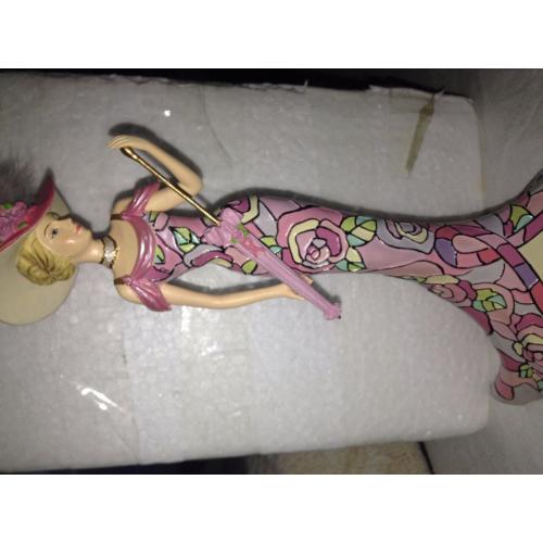Pink Pose Of Hope Figurine Graced With A Pink Ribbon For Breast Cancer Awareness