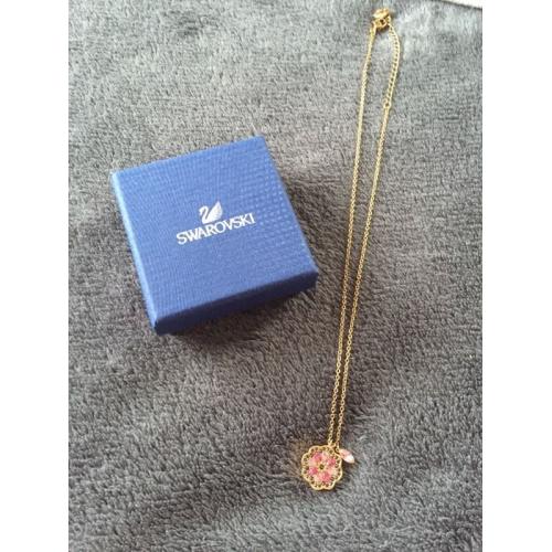 Genuine Swarovski necklace ( rose gold colour)